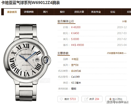 卡地亚蓝气球手表怎么样 解读卡地亚蓝气球手表的特点和优势 表盘 气球 手表 手表资讯  第1张